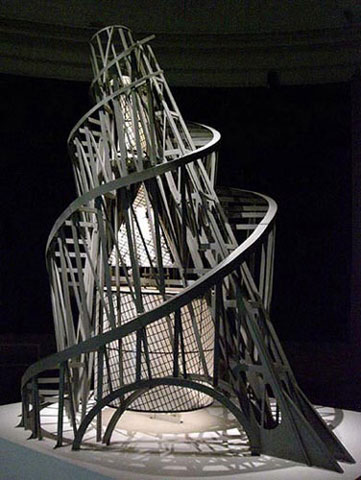 model of The Monument to the Third International (Tatlin's Tower)