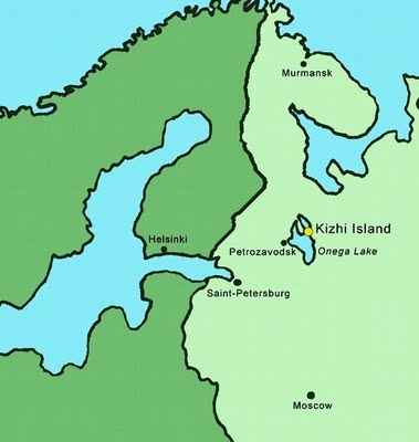 Kizhi Pogost map