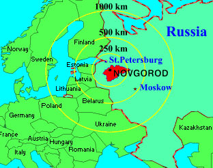 Veliky Novgorod map